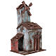 Mill for nativity 4 propeller with double door house45x20X25 cm s2