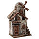 Windmill with small shack and tiled roof for nativity scene 35x15x20 cm s3