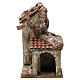 Windmill with arch and tiled roof for nativity scene 35x15x20 cm s1