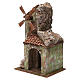 Windmill with arch and tiled roof for nativity scene 45x20x25 cm s2