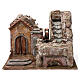 Water Mill for Nativity with House on left and part of a Mountain on top 35X30X40 cm s1