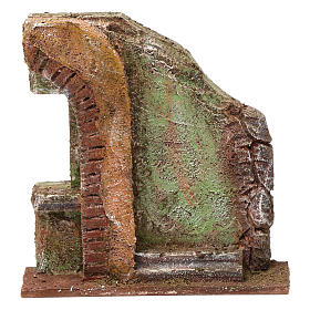 Muro con mattoni per presepe 10 cm 10X15X5 cm