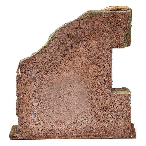 Wall with Brick arch for 10 cm Nativity 10X15X5 cm 4