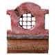 Wall with grill for 10 cm nativity scene s5