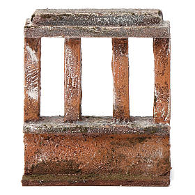 Murek z 4 kolumnami do szopki 10 cm 15x10x5 cm