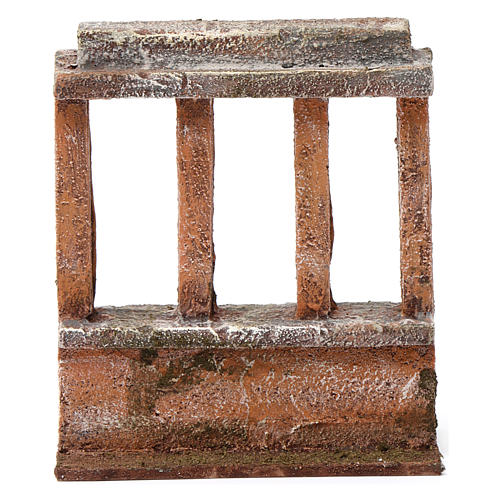 Small wall with pillars for 12 cm nativity scene 4