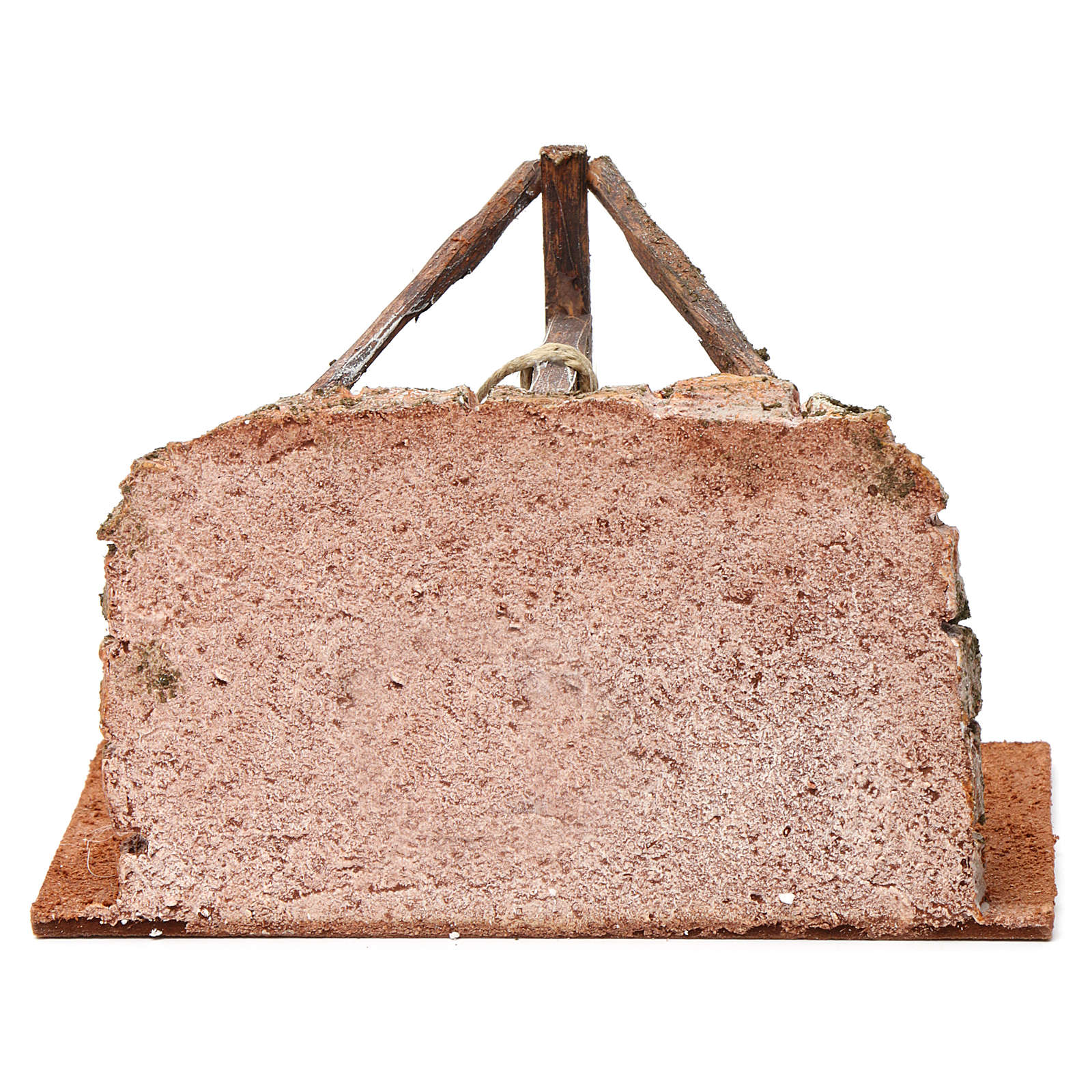 Pozo con hilo y vigas de madera para belén 12 cm 15x20x10 | venta