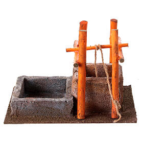 Brunnen mit Zaun für Krippe, 15x20x10 cm