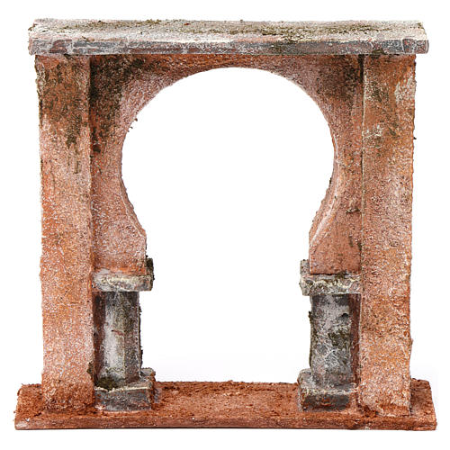 Wall with arched window for 10 cm nativity scene, Palestine style 1