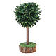 Green tree for nativity scene in PVC and wood s1