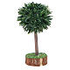 Green tree for nativity scene in PVC and wood s2