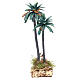 Double palm with flowers for nativity scene in PVC, 21cm s1