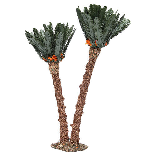Doppel-Palmen, reale Höhe 40 cm, aus Kork 2