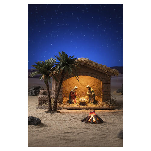 Double palm for nativity scene in cork, 40cm 2