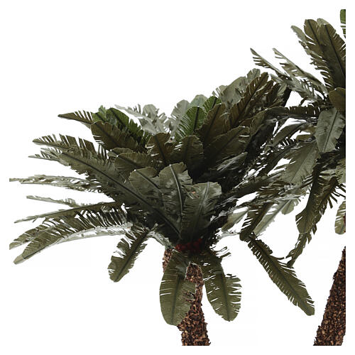 Palmier double pour crèche h 40 cm liège 5