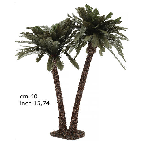 Palma doppia per presepe h. reale 40 cm sughero 4