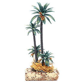Palmen-Gruppe 20 cm hoch aus PVC