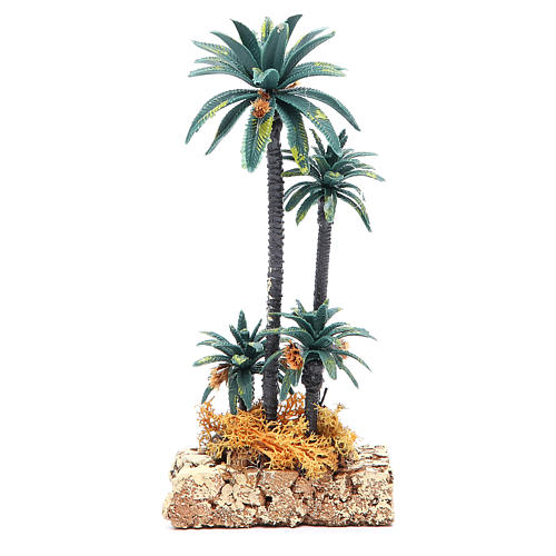 Palmen-Gruppe 20 cm hoch aus PVC 2