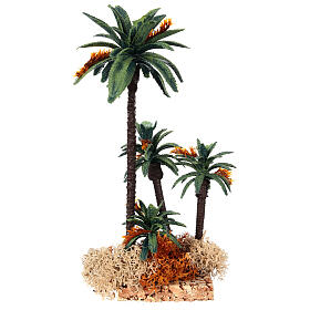 Group of palms for nativity scene in PVC, 20cm