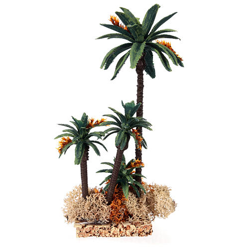 Group of palms for nativity scene in PVC, 20cm 3