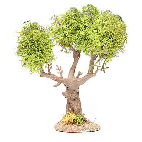 Albero in pvc e lichene per presepe