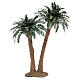 Palmera doble h. real 32 cm estructura de resina s1