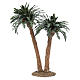 Palmera doble h. real 32 cm estructura de resina s2