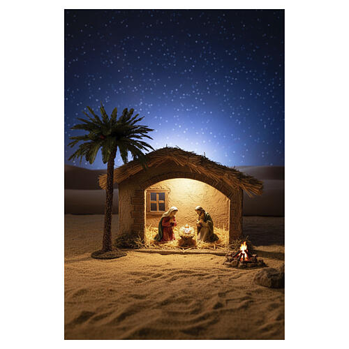 Palm tree for nativity scene in resin measuring 40cm 2