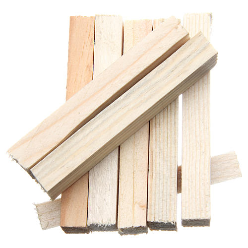 Holzleisten, Krippenzubehör, 8x1x1,5 cm, Set zu 8 Stück 2