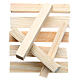 Holzleisten, Krippenzubehör, 8x1x1,5 cm, Set zu 8 Stück s1