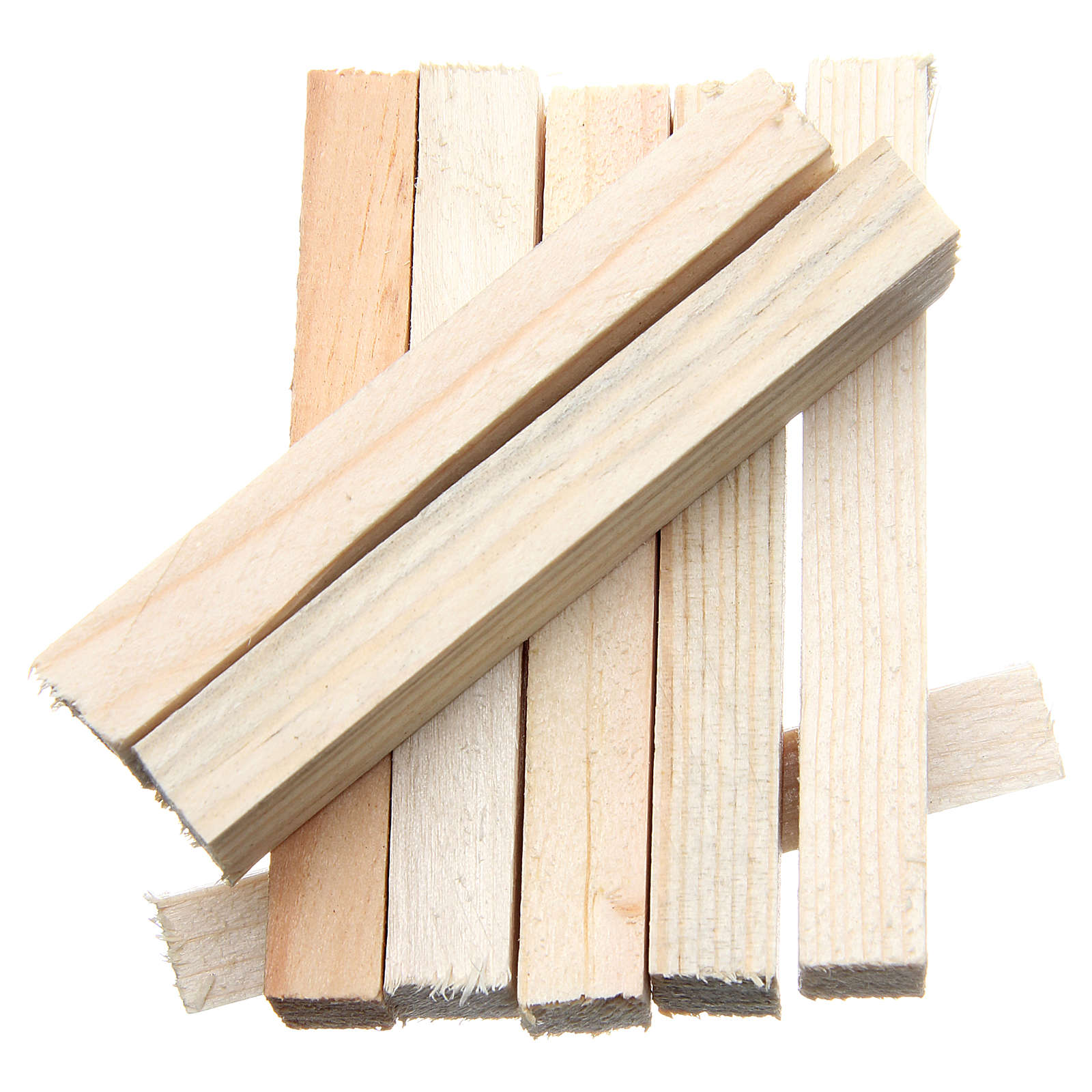 Strips of wood for DIY nativities, set of 8 pieces 8x1x1.5cm | online sales on HOLYART.co.uk