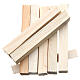 Listelli in legno presepe 8x1x1,5 cm set 8 pz s2