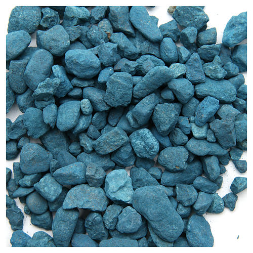 Light blue pebbles for nativities, 500gr 1