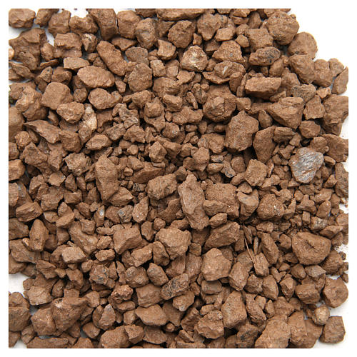 Brown pebbles for nativities, 500gr 1