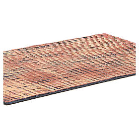 Panel dachu szopki czerwone odcienie dachówki małe 50x35 cm