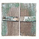 Wooden window for DIY nativities, rectangular 5,5x3, set of 2 s1