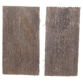 Janela em madeira 5,5x3 cm rectangular 2 peças