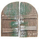 Tür mit Bogen aus Holz 8.5x4.5cm 2St. s1