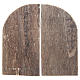 Tür mit Bogen aus Holz 8.5x4.5cm 2St. s2