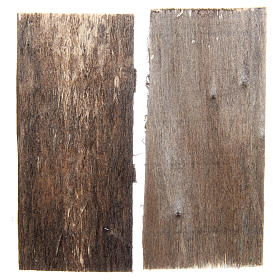 Drzwi z drewna 11.5x5.5 cm prostokątne zestaw 2 szt.