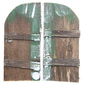Porta in legno cm 11,5x5,5 ad arco set 2 pz