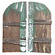 Porta in legno cm 11,5x5,5 ad arco set 2 pz s1
