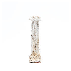Accessoires maison en miniature: Colonne type plâtre 18x4,5x4,5 cm crèche