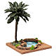 Palm tree for DIY nativities with pond 35x18x18cm s3