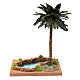 Palm tree for DIY nativities with pond 35x18x18cm s4