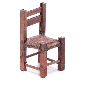 Chaise bois 5x2,5x2,5 cm crèche napolitaine