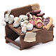 Cheese and cured meet stall 7X8.5X5cm cm for Neapolitan nativity s3