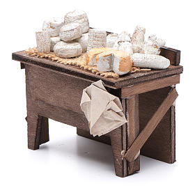 Mesa con quesos belén napolitano 7x8,5x6 cm