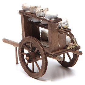 Belén napolitano: Carrito con quesos belén napolitano 7x10x4 cm Belén napolitano: Carrito con quesos belén napolitano 7x10x4 cm