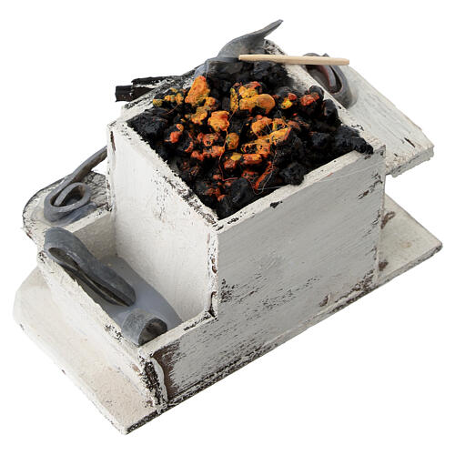 Forge crèche napolitaine 6x8,5x6 cm 3